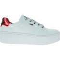 Białe Sneakersy TOMMY HILFIGER Icon Textile Flatform Sneaker EN0EN00535 100