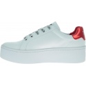 Białe Sneakersy TOMMY HILFIGER Icon Textile Flatform Sneaker EN0EN00535 100