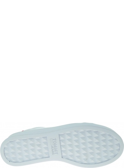 Białe Sneakersy TOMMY HILFIGER Icon Textile Flatform Sneaker EN0EN00535 100