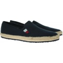 Granatowe Espadryle TOMMY HILFIGER Canvas Slipon Espadrille FM0FM02251 403