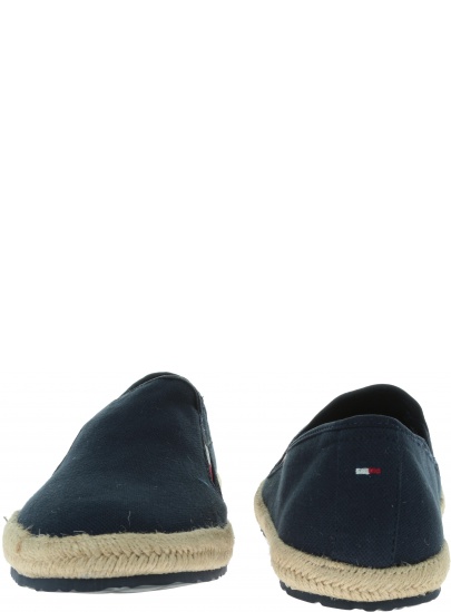 Granatowe Espadryle TOMMY HILFIGER Canvas Slipon Espadrille FM0FM02251 403