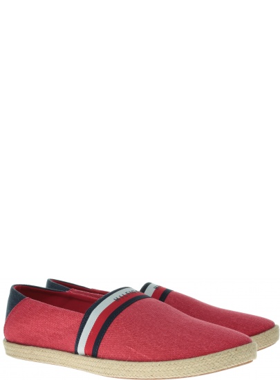 Czerwone Espadryle TOMMY HILFIGER Summer Slipon FM0FM02252 020