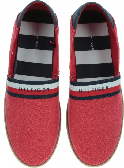Czerwone Espadryle TOMMY HILFIGER Summer Slipon FM0FM02252 020