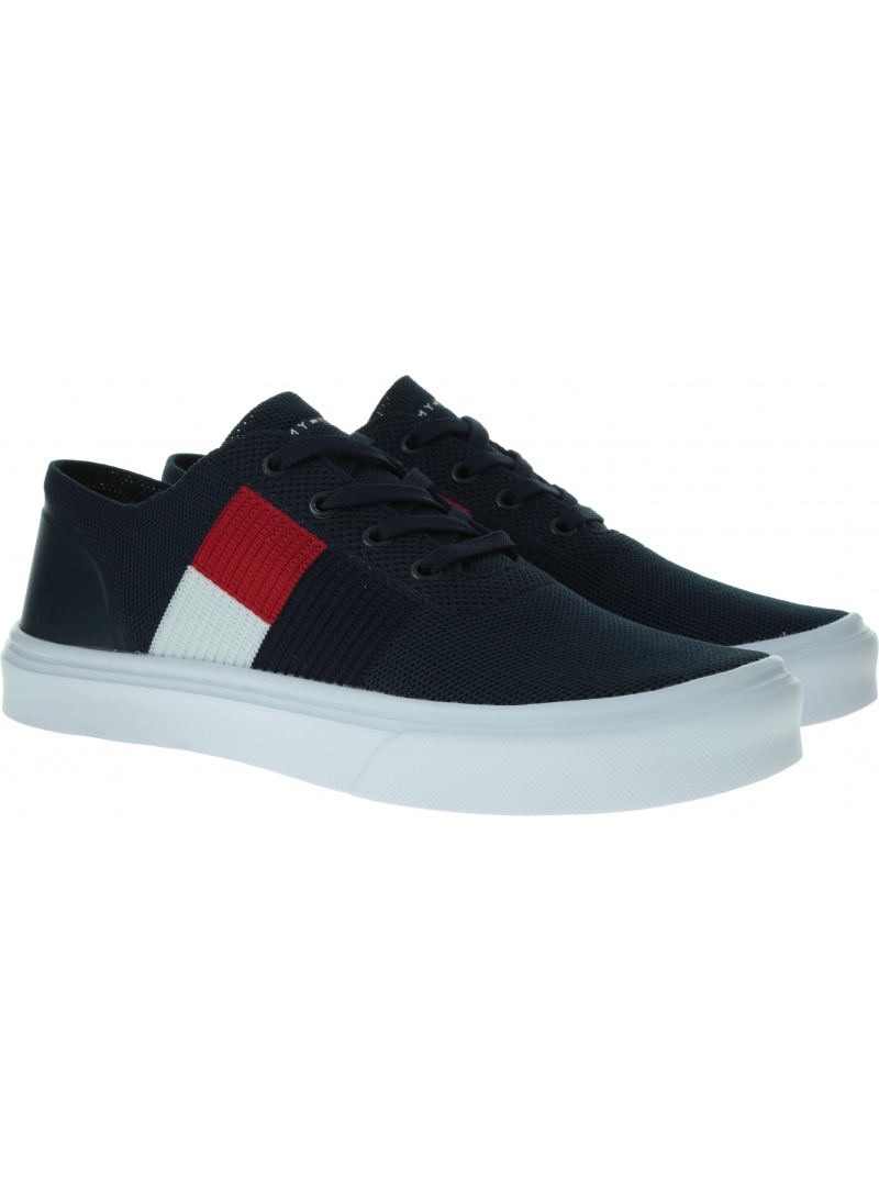 Tommy hilfiger lightweight sale knitted flag trainers