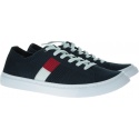 Granatowe Tenisówki TOMMY HILFIGER Knitted Flag Lightweight Sneaker