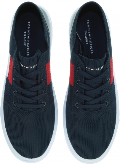 Granatowe Tenisówki TOMMY HILFIGER Knitted Flag Lightweight Sneaker