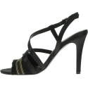Czarne Sandały TOMMY HILFIGER Feminine Satin Heeled Sandal FW0FW04161 990