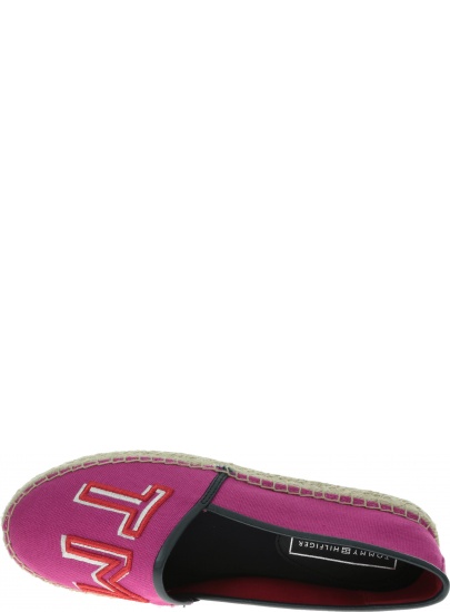 Różowe Espadryle TOMMY HILFIGER Colorful Tommy Flat Espadrille FW0FW04166