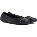 Czarne Baleriny TOMMY HILFIGER Feminine Satin Detail Ballerina FW0FW04265
