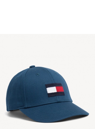 Granatowa Czapka z Daszkiem Dziecięca TOMMY HILFIGER Big Flag Cap