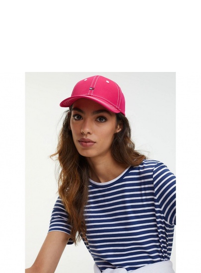 Różowa Czapka z Daszkiem TOMMY HILFIGER BB Cap AW0AW06573 530