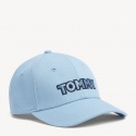 Błękitna Czapka z Daszkiem TOMMY HILFIGER Tommy Patch Cap AW0AW06796 423