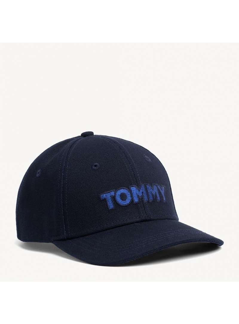 Granatowa Czapka z Daszkiem TOMMY HILFIGER Tommy Patch Cap AW0AW06796 413