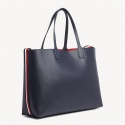 Granatowa Shopperka TOMMY HILFIGER Iconic Tommy Tote AW0AW06833 413
