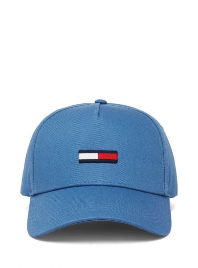 Niebieska Czapka z Daszkiem TOMMY HILFIGER Tjm Flag Cap AM0AM04870 499