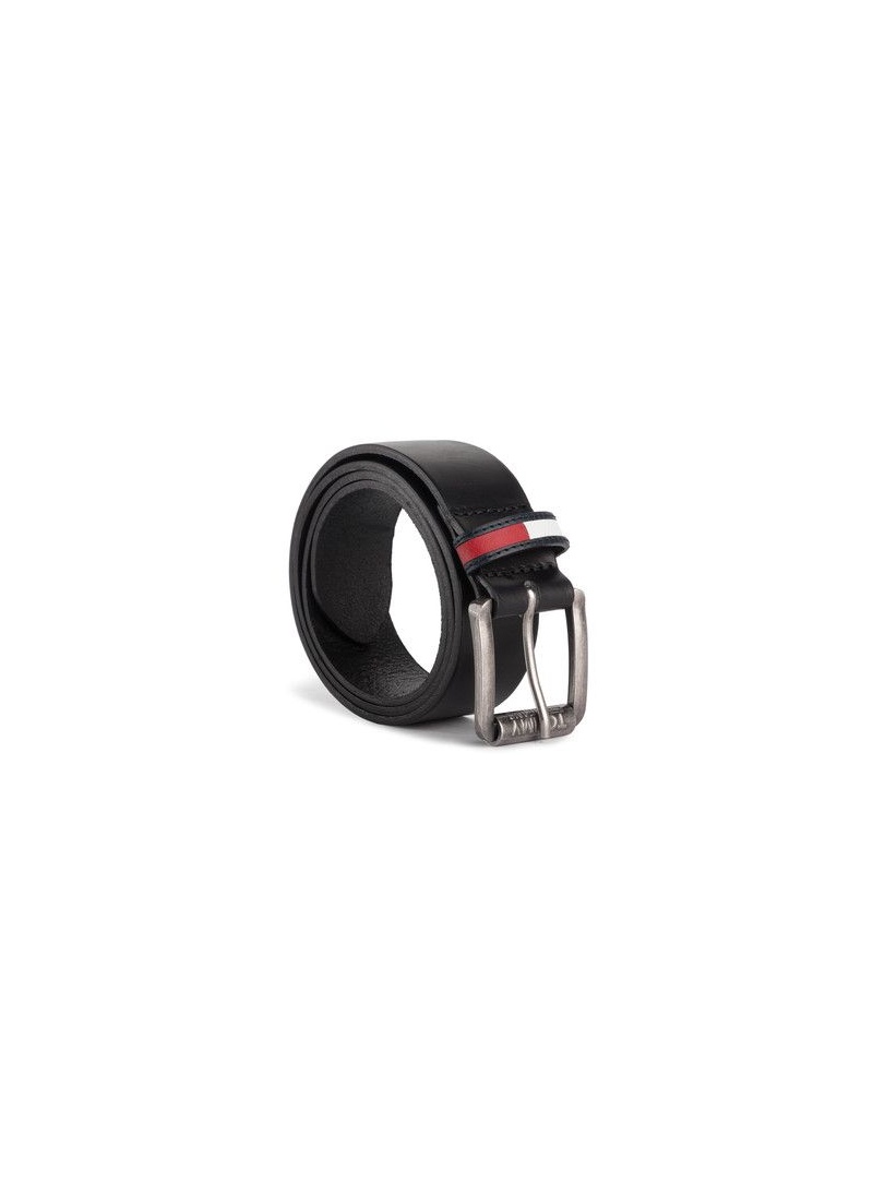 Czarny Pasek Męski TOMMY HILFIGER Tjm Roller Logo Belt AM0AM04841 002