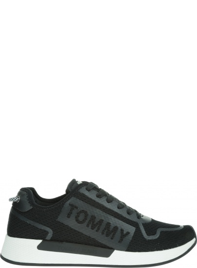 Czarne Sneakersy TOMMY HILFIGER Technical Details Fl EM0EM00289 990