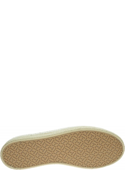 Białe Sneakersy TOMMY HILFIGER Jute Detail Flatform FW0FW04262 100