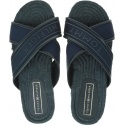 Granatowe Espadryle TOMMY HILFIGER Colorful Tommy Flat Sandal FW0FW04159