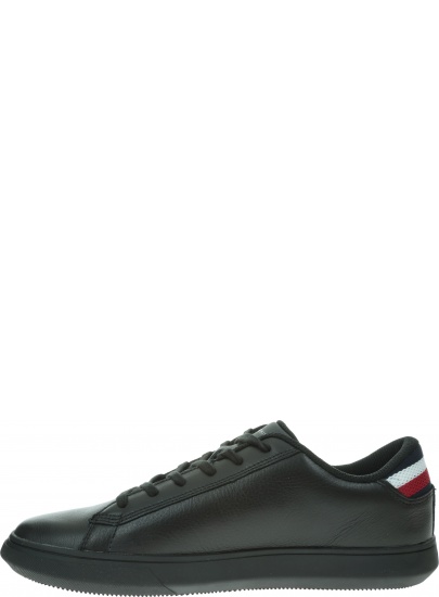 Czarne Sneakersy TOMMY HILFIGER Essential Leather De FM0FM02272 990