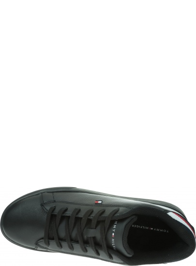 Czarne Sneakersy TOMMY HILFIGER Essential Leather De FM0FM02272 990