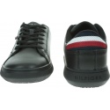 Czarne Sneakersy TOMMY HILFIGER Essential Leather De FM0FM02272 990