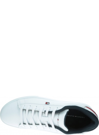 Białe Sneakersy TOMMY HILFIGER Essential Leather De FM0FM02272 100