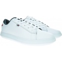Białe Sneakersy TOMMY HILFIGER Essential Leather De FM0FM02272 100
