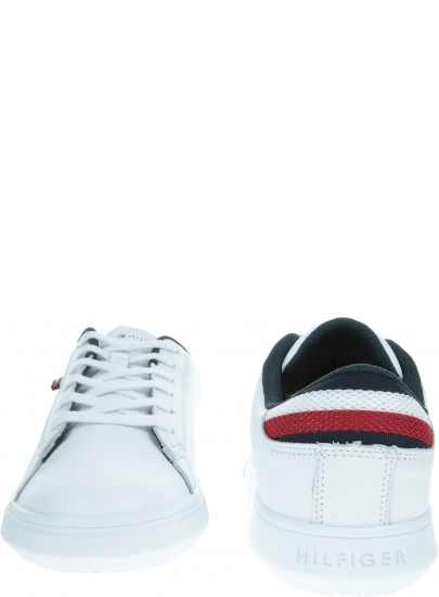 Białe Sneakersy TOMMY HILFIGER Essential Leather De FM0FM02272 100