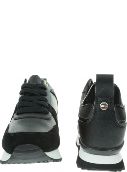 Czarne Sneakersy TOMMY HILFIGER Iridescent Wedge Sne FW0FW04130 990
