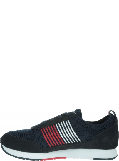 Granatowe Sneakersy TOMMY HILFIGER Eva Knit Runner FM0FM02401 403