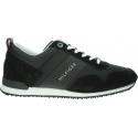 Czarne Sneakersy TOMMY HILFIGER Iconic Material Mix FM0FM02273 990