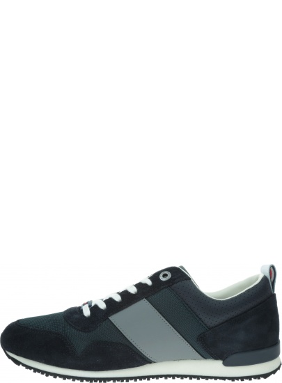 Granatowe Sneakersy TOMMY HILFIGER Iconic Material Mix FM0FM02273 403