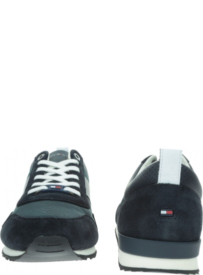 Granatowe Sneakersy TOMMY HILFIGER Iconic Material Mix FM0FM02273 403