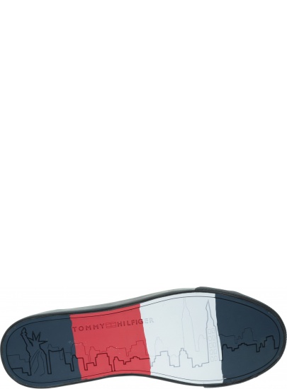 Czarne Sneakersy TOMMY HILFIGER Corporate Leather Sn FM0FM02285 990