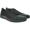 Czarne Sneakersy TOMMY HILFIGER Corporate Leather Sn FM0FM02285 990