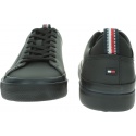 Czarne Sneakersy TOMMY HILFIGER Corporate Leather Sn FM0FM02285 990