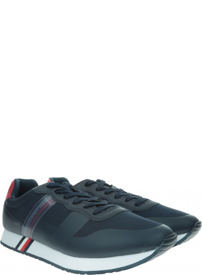 Granatowe Sneakersy TOMMY HILFIGER City Modern Material FM0FM02283 403