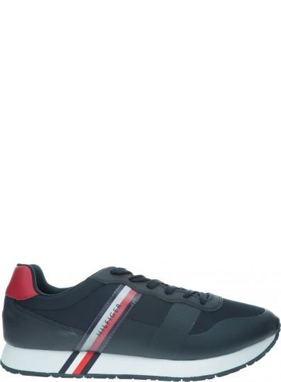Granatowe Sneakersy TOMMY HILFIGER City Modern Material FM0FM02283 403