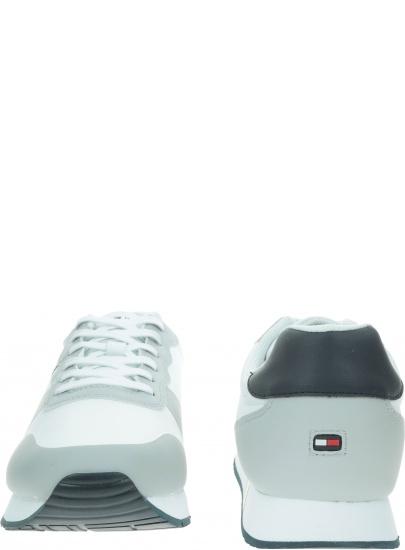 Białe Sneakersy TOMMY HILFIGER City Modern Material FM0FM02283 100