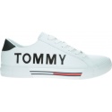 Białe Sneakersy TOMMY HILFIGER Cut Out Tommy Jeans EM0EM00291 100