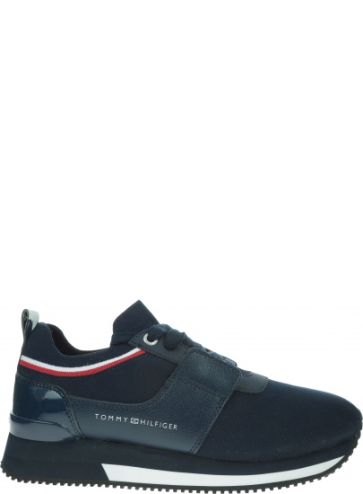 Granatowe Sneakersy TOMMY HILFIGER Knitted Sock Active FW0FW04147 406