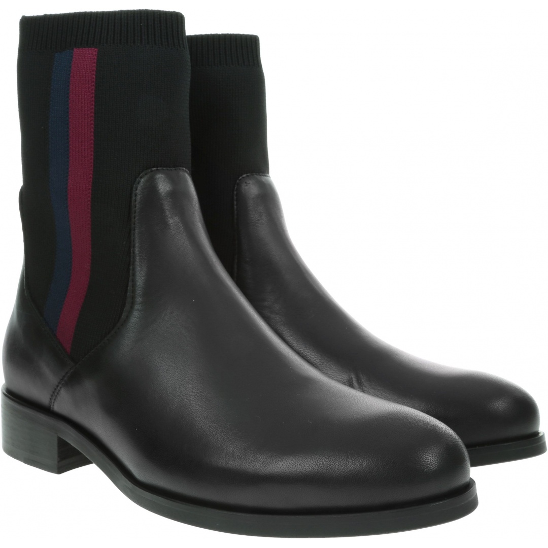 Czarne Sztyblety TOMMY HILFIGER Knitted Flat Boot FW0FW04156 990