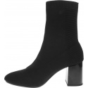 Czarne Botki TOMMY HILFIGER Knitted Heeled Boot FW0FW04157 990