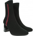 Czarne Botki TOMMY HILFIGER Knitted Heeled Boot FW0FW04157 990