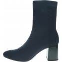 Granatowe Botki TOMMY HILFIGER Knitted Heeled Boot FW0FW04157 403