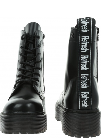 Czarne Botki Glany REFRESH 69169 Negro