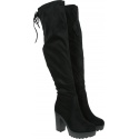 Czarne Kozaki Na Obcasie REFRESH 69313 Negro