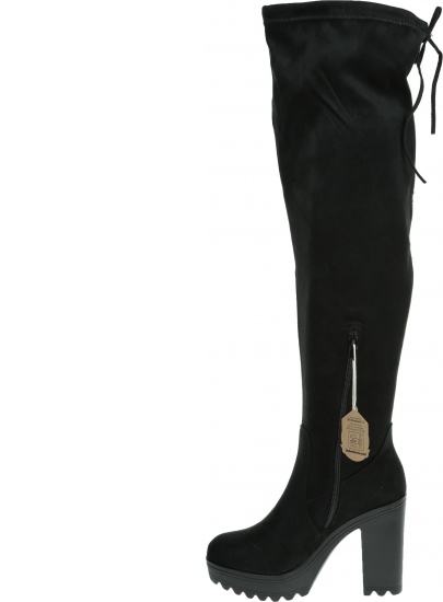 Czarne Kozaki Na Obcasie REFRESH 69313 Negro