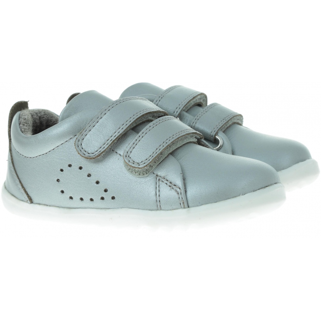 Srebrne Półbuty BOBUX 728916 Grass Court Silver